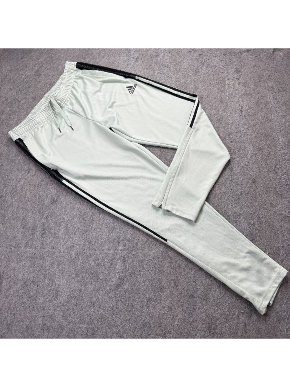 Adidas Tiro 21 Soccer Pants Men L Green Ankle Zip 30" Warmup Training IC6397